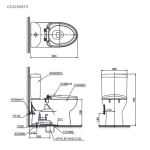 Bồn Cầu Hai Khối TOTO CS325DRT3 Nắp TC385VS